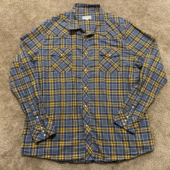 Tecovas Other - Men’s Tecovas Western Cowboy Long Sleeve Pearl Snap Plaid Size XXL 2XL